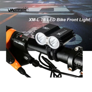 6000 LM U  LED Front Bicycle Light Bike Headlight Bycicle Head Lamp Black - Picture 1 of 9