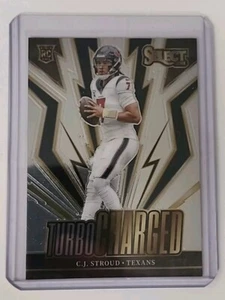 2023 PANINI SELECT CJ STROUD ROOKIE TURBOCHARGED TUR-CST INSERT TEXANS - Picture 1 of 2