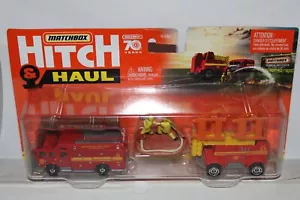 MATCHBOX Hitch & Haul MBX Fire Rescue Hazard Squad and MBX Mobile Light Truck - Picture 1 of 1