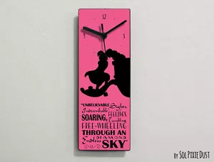 Aladdin and Jasmine Kiss Quotes - Wall Clock - Picture 1 of 4