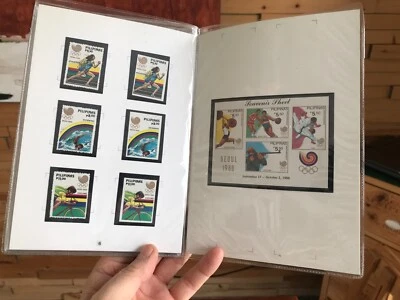 booklet with new stamp Philippines 1988 Olympics - Image 1 of 4
