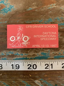 1997 SCCA DAYTONA SPEEDWAY DASH PLAQUE CFR DRIVER SCHOOL DASH RACING PORSCHE BMW - Picture 1 of 1