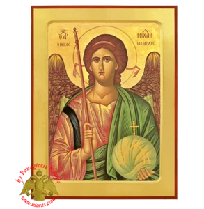Orthodox Mounted Icon Of St. Michael Archangel Orthodoxe Ikone Erzengel Michail - Picture 1 of 1