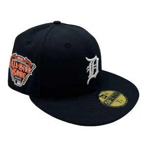 New Era 59Fifty Detroit Tigers Hat Cap 7 1/8 Navy Blue 2005 All Star Game Patch - Picture 1 of 9