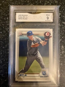 2020 1st Bowman Prospects Bobby Witt Jr #BP-25 GMA Grade 9 Mint - Picture 1 of 2