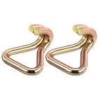 Double J Strap Hook 50mm High Load for Truck Trailers Pack of 2