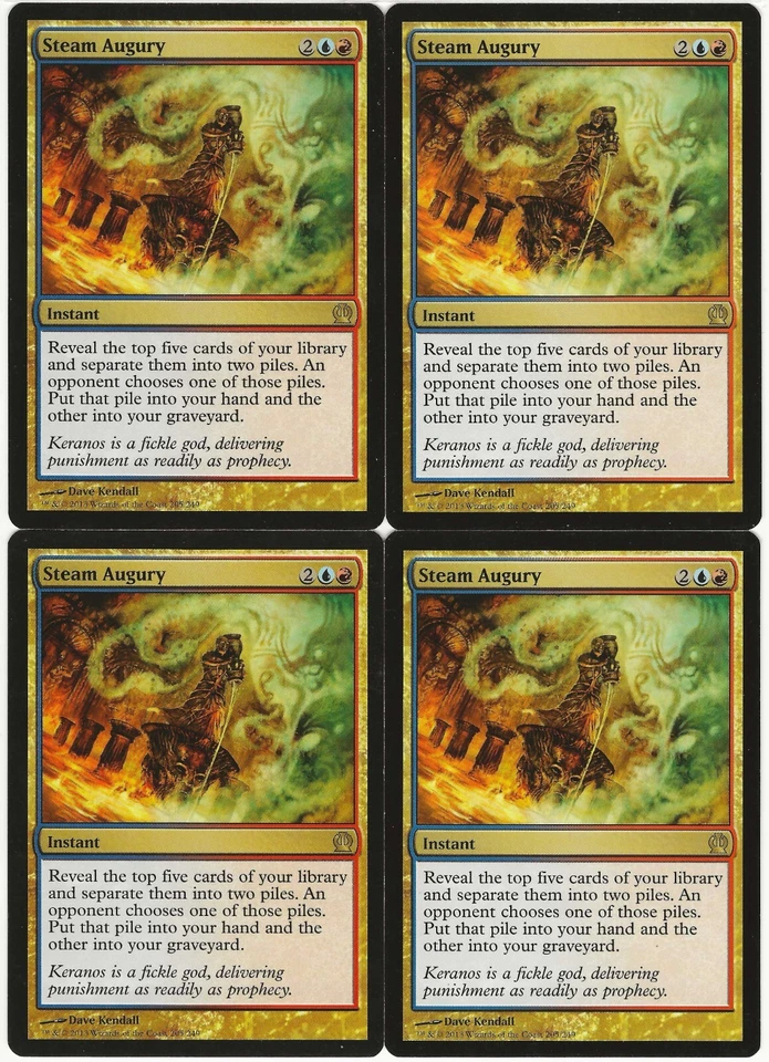 MTG Steam Augury x4 Theros Rare NM/LP Playset - Image 1 of 1