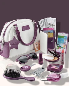 Little Girls Purse with Accessories Pretend Makeup My First Purse Set for Toddle - Picture 1 of 5