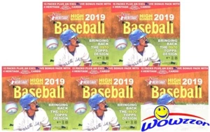 (5) 2019 Topps Heritage High Number Baseball MONSTER Box-Heritage Topps Chrome! - Picture 1 of 2