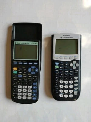 Texas Instruments TI-84 & 83 Plus Graphing Calculator in Black - Image 1 of 4