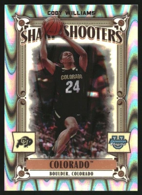 2023-24 Bowman Chrome University Sharp Shooters RayWave #SS10 Cody Williams /150 - Image 1 of 2