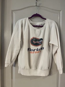 Florida Gators Sweatshirt Unisex Size Large University of Florida White - Picture 1 of 6