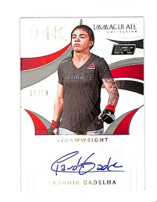 2021 PANINI IMMACULATE UFC IICDG CLAUDIA GADELHA AUTO 19/99 - Image 1 of 2