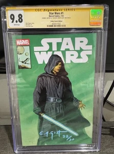 SIGNED & SKETCH STAR WARS #1 EM GIST | BLUE SABER LIMITED TO 22/30 CGC 9.8 2025 - Picture 1 of 14