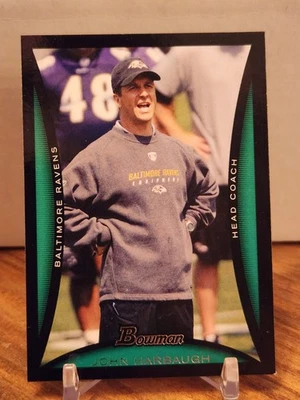 2008 Bowman - John Harbaugh #107 (RC) Ravens - Image 1 of 2