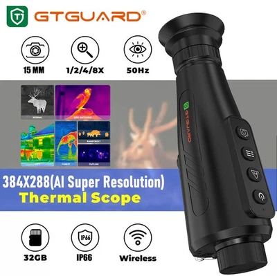 Wärmebildkamera Jagd 384x288 Ai Wärmebild-Monokular 15mm, 50Hz, 12H Akkulaufzeit - Bild 1 von 4