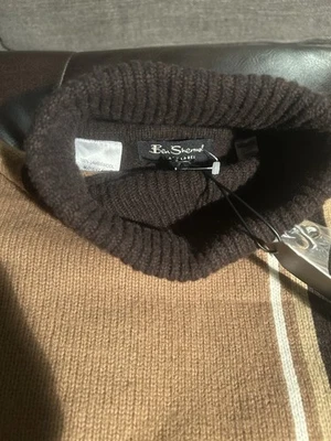Ben Sherman Black Lable Men’s Neck Sweater 100% Lambswool Size XL NWT - Image 1 of 4
