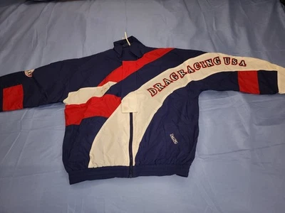 CHAQUETA DE NAILON VINTAGE DeLONG CHAMPIONSHIP NHRA DRAG RACING EE. UU. JOE SHAU... Foto 1 de 4