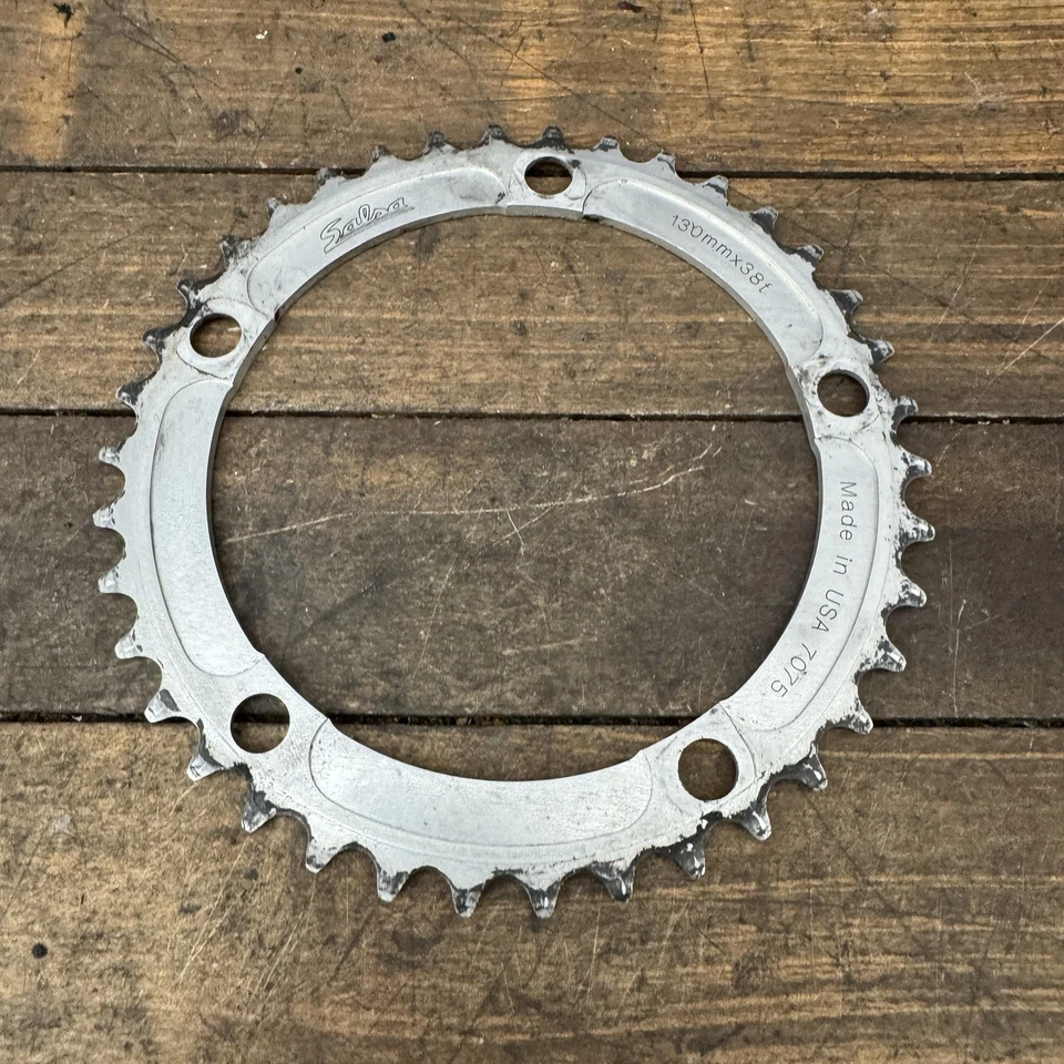 Salsa 7075 Chainring 130mm BCD 38T Made In USA Road Bike Silver Alloy Vintage - Image 1 of 4