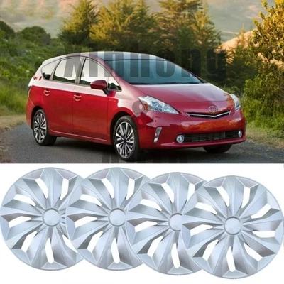 For Toyota Prius C V 16" 4PCS Wheel Covers Hubcaps Hub Caps Fits R16 Steel Wheel Foto 1 de 4