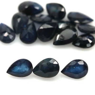 7,58 карата Мадагаскарская груша синий сапфир с подогревом 15 шт. - Изображение 1 из 4