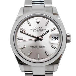 2022 Rolex 278240 Datejust 31mm Lady's Steel Silver Sticks Dial Watch - Picture 1 of 13