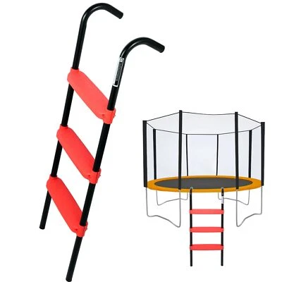 Escalera Trampolín Universal 3 Pasos con Escalones Anchos Duradera y Fácil de Montar... Foto 1 de 4