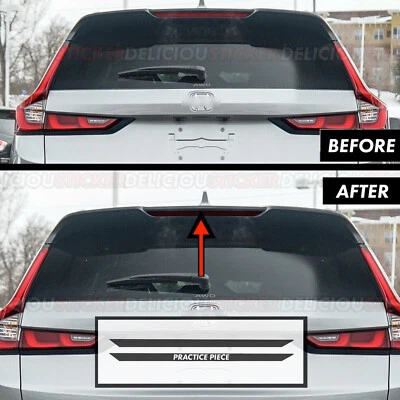 For 2023-2026 Honda CR-V Rear 3rd Brake Light SMOKE Tail Vinyl Tint Decals - Image 1 of 4