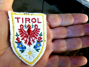 DE COLECCIÓN PRECIOSO PARCHE TEJIDO TIROL AUSTRIA ESQUÍ - Imagen 1 de 2