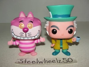 Disney Alice In Wonderland Chesire Cat & Mad Hatter Funko Pop Figure Lot 35 36 - Picture 1 of 9