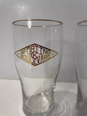 RARE Sporting KC Boulevard Kansas City Gold Glass Pint Beer Brewery Cover