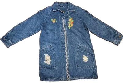 Chaqueta Vaquera EDDIE BAUER Mujer PET S Pequeña Floral Bordada Vintage Jardinería Foto 1 de 4