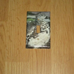 White-Tailed Ptarmigan WILD BIRD LIGHT SWITCH COVER PLATE - Picture 1 of 1