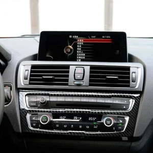 Bright Carbon Fiber Car Inner Center AC Panel Cover For BMW 1 F20 F21 12 13 15 - Picture 1 of 11