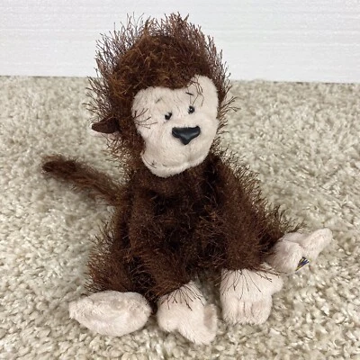 Gan Webkinz Monkey children's stuffed animal brown NO CODE - Image 1 of 4