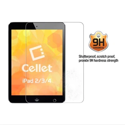 Premium Tempered Glass Screen Protector 9H for iPad 2/3/4 - Image 1 of 4