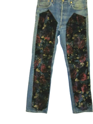 Pantalones de mezclilla raros ÚNICOS de los 80 nuevos etiqueta roja Venetian Paradise Levi's 501 34/34 Stage Wear Foto 1 de 4