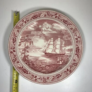 Johnson Bros England Plate Historic America Flying Cloud Clipper Ship 12 1/4” - Picture 1 of 11