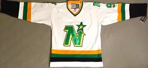 1989 Mike Modano Minnesota North Stars Home White Jersey Size Men's Large - Picture 1 of 5