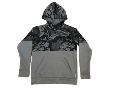 Reebok Sweatshirt Size M Camouflage Pull Over Hooded Boys Youth - Image 1 of 4