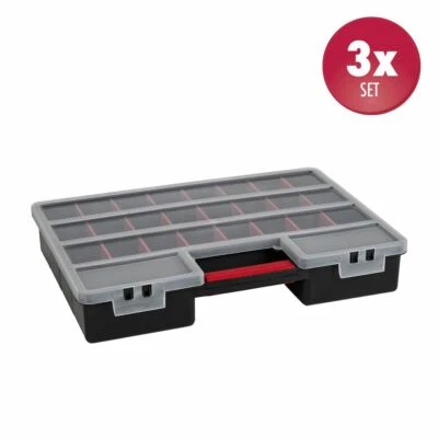 3 x Organizer Sortimentskasten Kleinteilemagazin Schraubenbox Werkzeugkasten - Bild 1 von 4