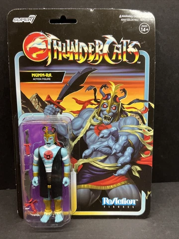 Thundercats Mumm-Ra - 3.75" ReAction Action Figure Super7 Mummra Blue Cover