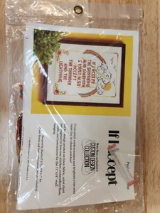 Vintage 1981 Better Homes And Gardens Cross Stitch Sampler "If I Accept" - Picture 1 of 4