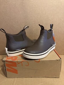 HISEA Men's Deck Boots Saltwater Fishing Booties Waterproof Ankle Rain Boots 8 - Picture 1 of 8