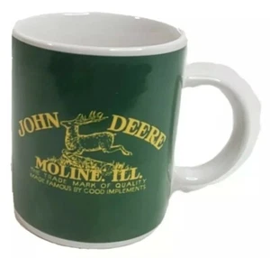 John Deere Kaffeetasse Moline, ILL grün weiß gelb 3,75” hoch 3,25” breit - Bild 1 von 11