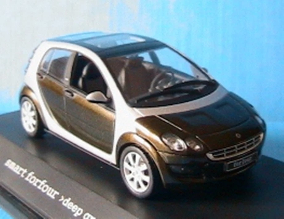 SMART FORFOUR 2003 DARK GREEN METAL SILVER SCHUCO 1/43 VERT FONCE METAL ARGENT - Photo 1/1