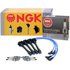 Ngk Wire & 4 V-Power Spark Plugs Kit For Geo Prizm Toyota Celica Corolla L4 Fwd