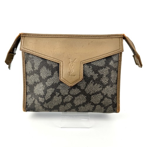 SAINT LAURENT (YSL) Pochette YSL Saint Laurent fantasia all over pelle dal GIAPPONE Autentica