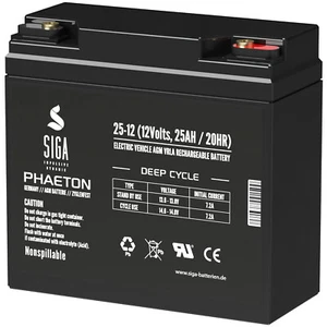 Blei Akku 25AH 12V AGM GEL Batterie ersetzt 18Ah 20Ah 22Ah 23Ah Golf Caddies - Bild 1 von 5