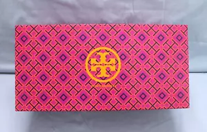 TORY BURCH LOGO Authentic "EMPTY" Shoe STORAGE TRAVEL REPLACEMENT GIFT BOX Sz 8 - Picture 1 of 8